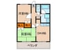 ロイヤルマンション 2DKの間取り