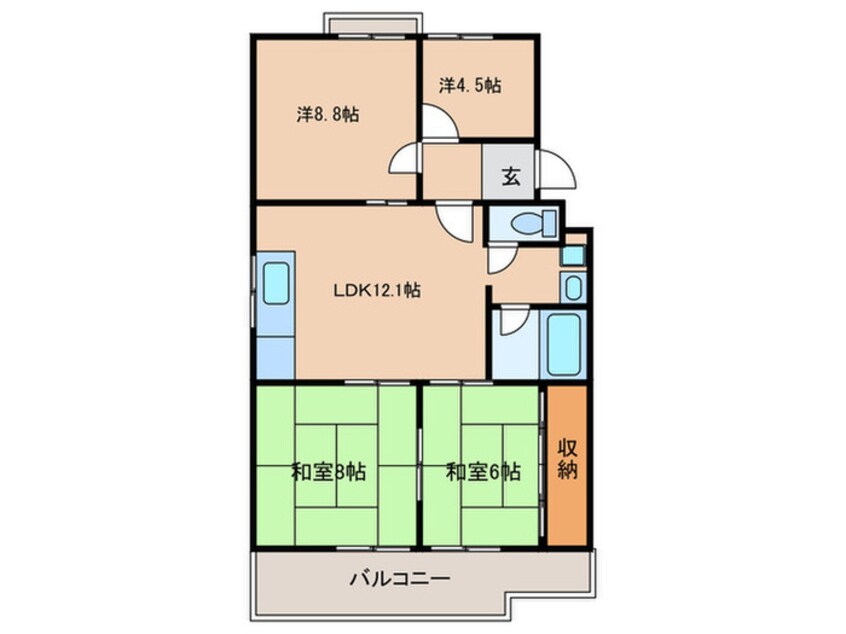 間取図 フローリア緑が丘