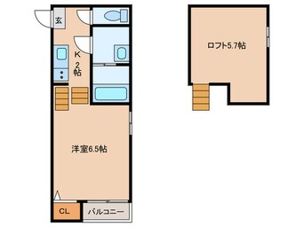 間取図 Loft11名駅西