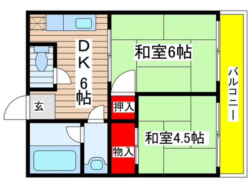 間取図 サンシャイン中川