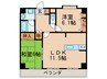 グレース川口 2LDKの間取り