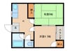 京第一マンション 2Kの間取り