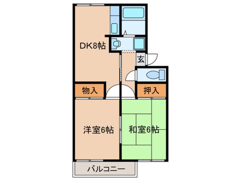 間取図 ハイム１５８