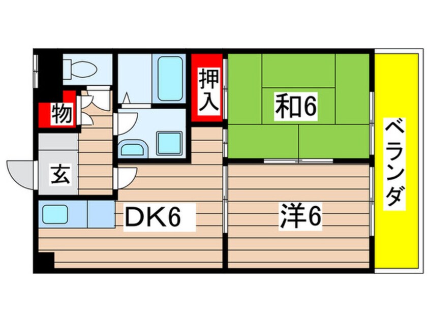 間取図 リバ－エイト南分
