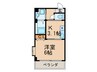 サンパティーク 1Kの間取り
