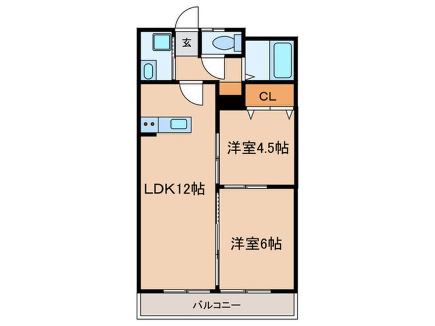 間取図 大野木コーポ