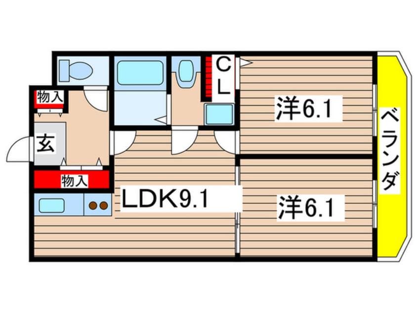 間取図 さくらＨｉｌｌｓ　ＹＡＧＯＴＯ