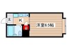 ウィング島田 1Kの間取り