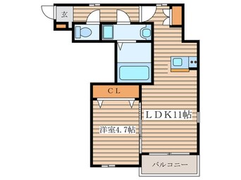 間取図 カルムセゾン