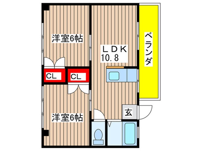 間取り図 コーポおおくら