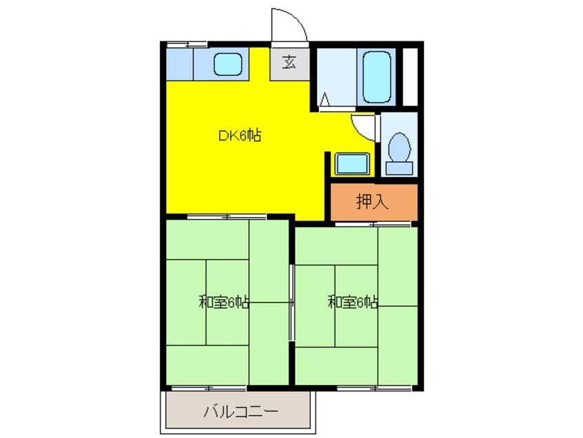 間取図 タウニー北頭