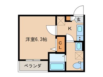 間取図 プランドール平安通