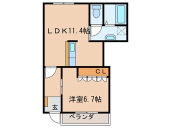 間取図 シャルムガーデン