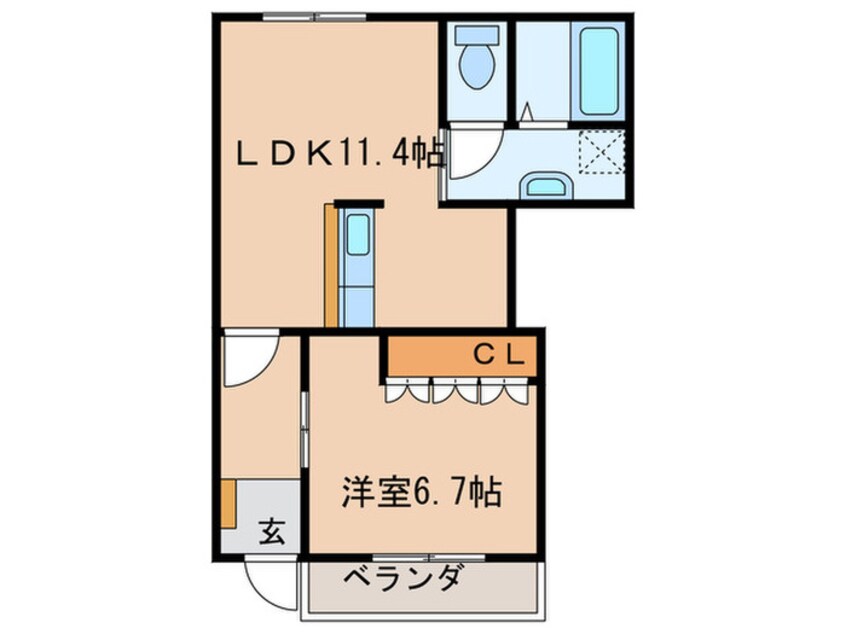 間取図 シャルムガーデン