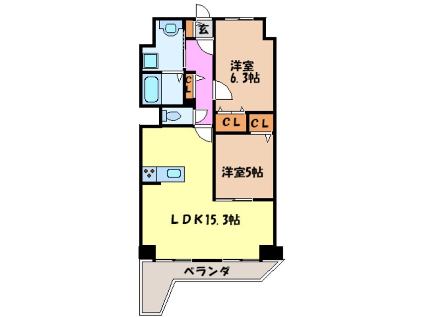 間取図 Ｌｏｔｕｓ覚王山