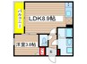 ジーメゾン名古屋豊田 1LDKの間取り