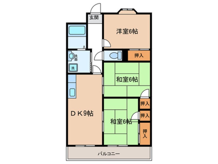 間取図 メゾン畑田