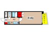 ケ－エム泉 1Kの間取り
