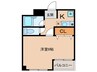 F-CUTE 1Kの間取り