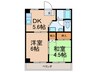ＡＩマンション 2DKの間取り
