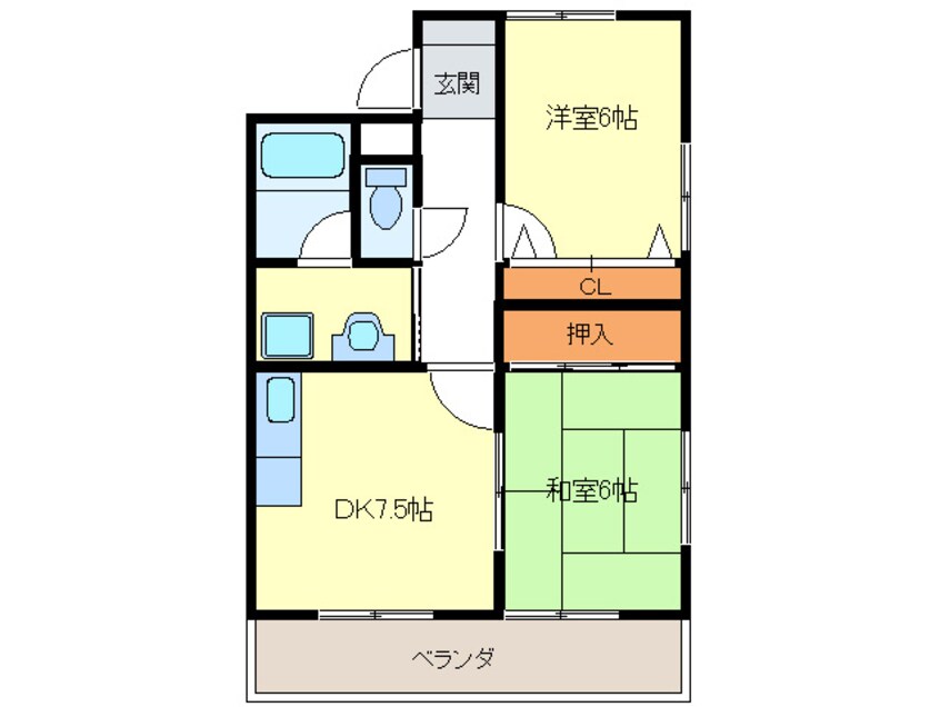 間取図 グレイスアサヒ