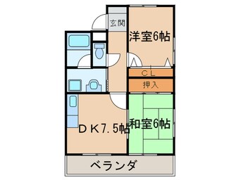 間取図 グレイスアサヒ