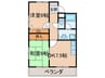 グレイスアサヒ 2DKの間取り