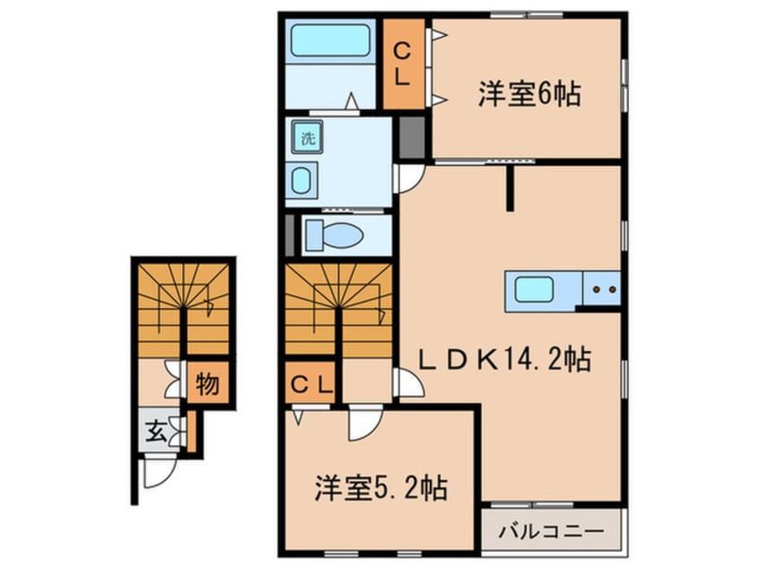 間取図 Bagus Meijo Park