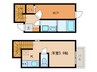 グランレーヴ呼続 1Kの間取り