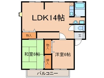 間取図 サンビレッジ生駒