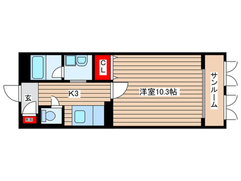 間取図 リュ－デスハイム