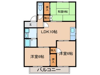 間取図 ハ－モニ－エストＣ棟