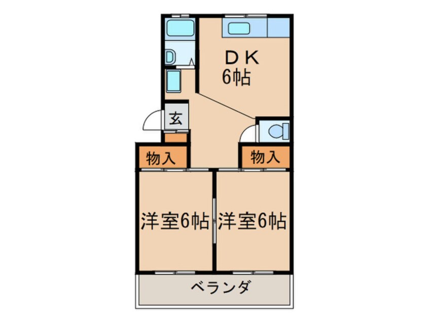 間取図 リバ－サイドマンション