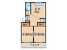 リバ－サイドマンション 2DKの間取り