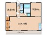 三洋ﾋﾞﾙ 2LDKの間取り