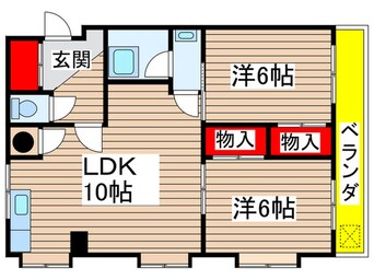 間取図 シャトー高蔵