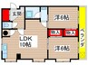 シャトー高蔵 2LDKの間取り