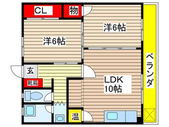 間取図 シャトー高蔵