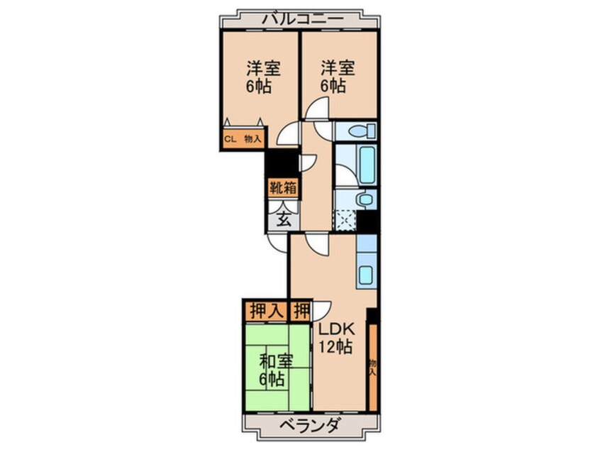 間取図 シーアイマンション第2本郷(505)