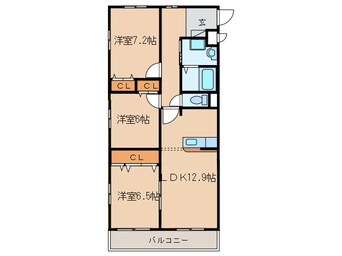 間取図 プリミエ－ル気噴
