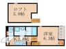 トレノハウス 1Kの間取り