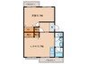 メゾン酒井B 1LDKの間取り
