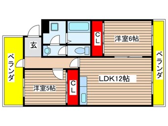 間取図 パラドールＨＡＲＡ