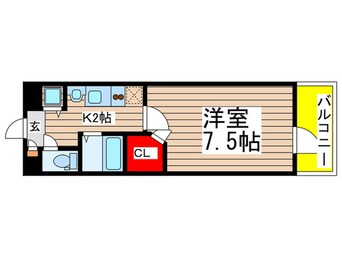 間取図 ベルファ－ス川原通