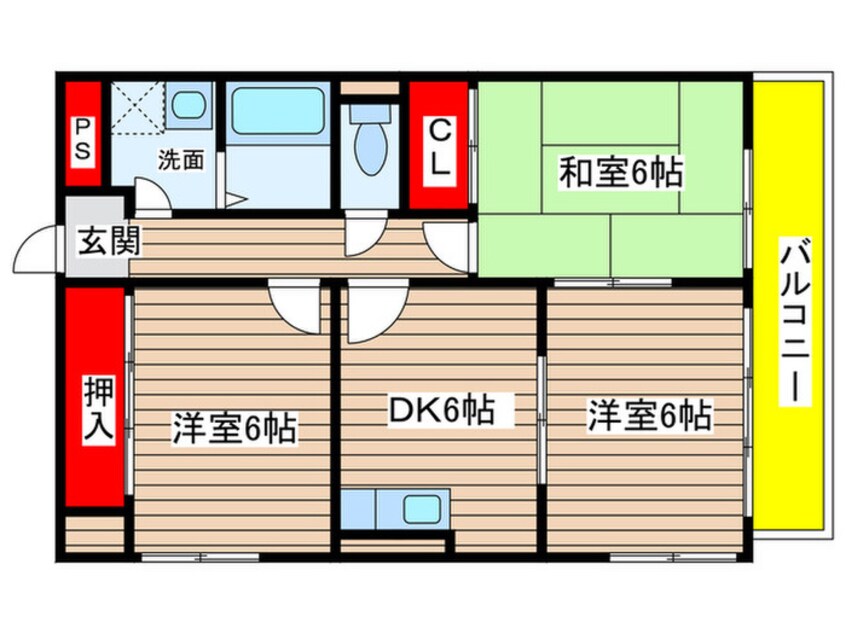 間取図 エスポワールメゾン神郷