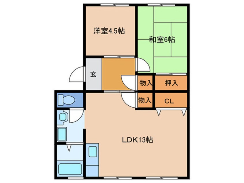 間取図 パークサイド秋葉