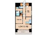 ﾌﾟﾚｻﾝｽﾛｼﾞｪ丸の内CENTRAL CASA 2LDKの間取り