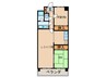 メゾンド－ル上泉 2LDKの間取り
