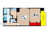 ＦＯＲＺＡ泉 1LDKの間取り