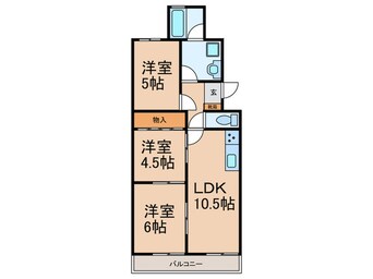 間取図 宝大幸ハイツ（503）